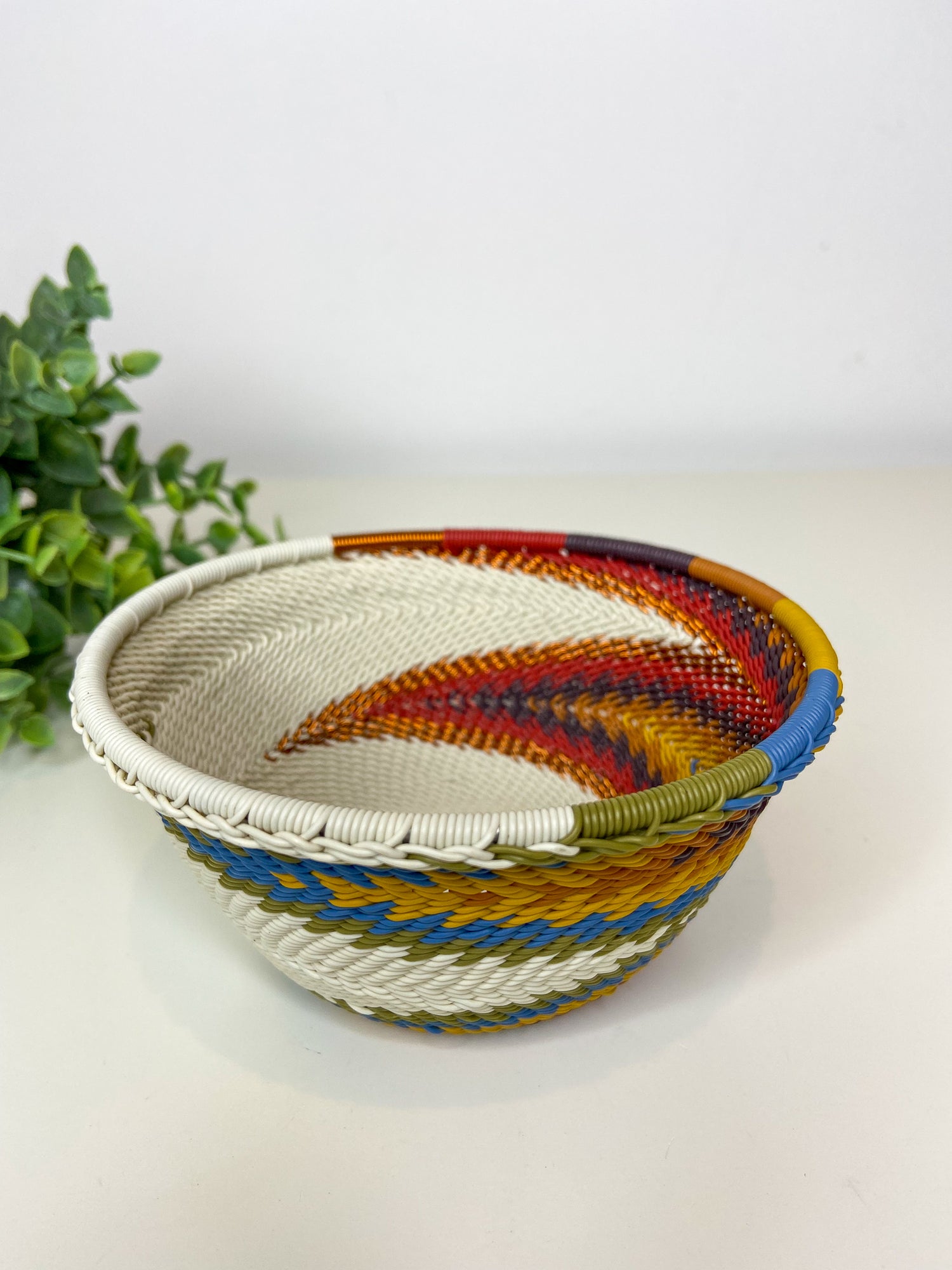 Recycled Telephone Wire Small Handwoven Bowls