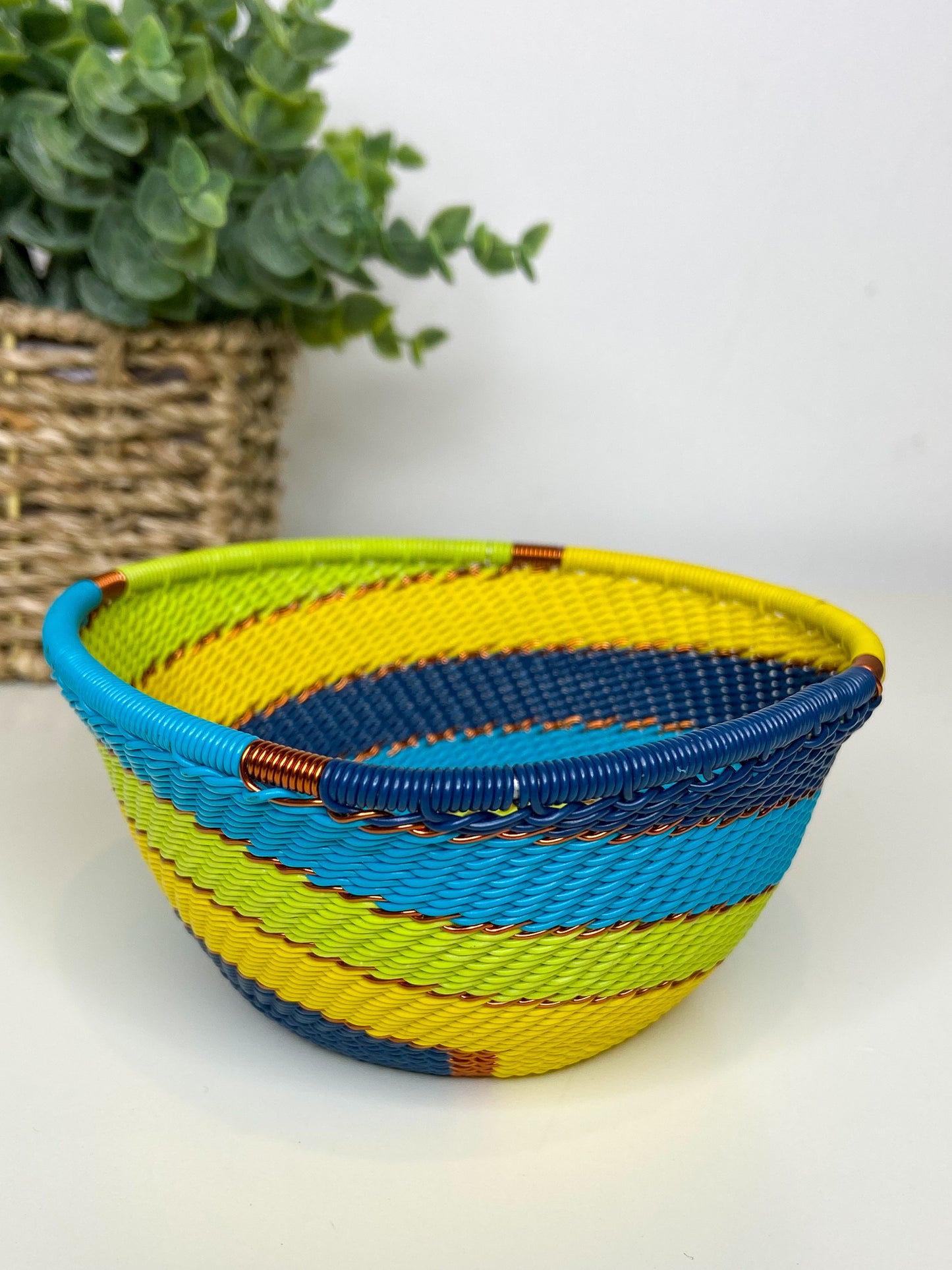 Small Triangle Bowl - Bohemian Blue