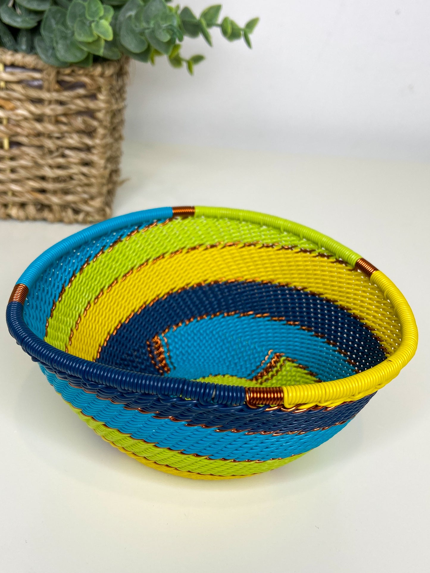 Small Triangle Bowl - Bohemian Blue