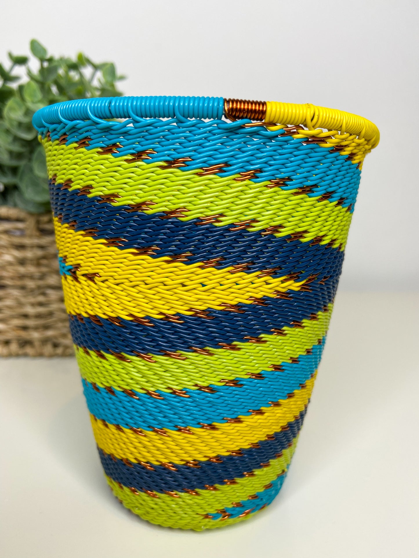 Telephone Wire Cup - Bohemian Blue