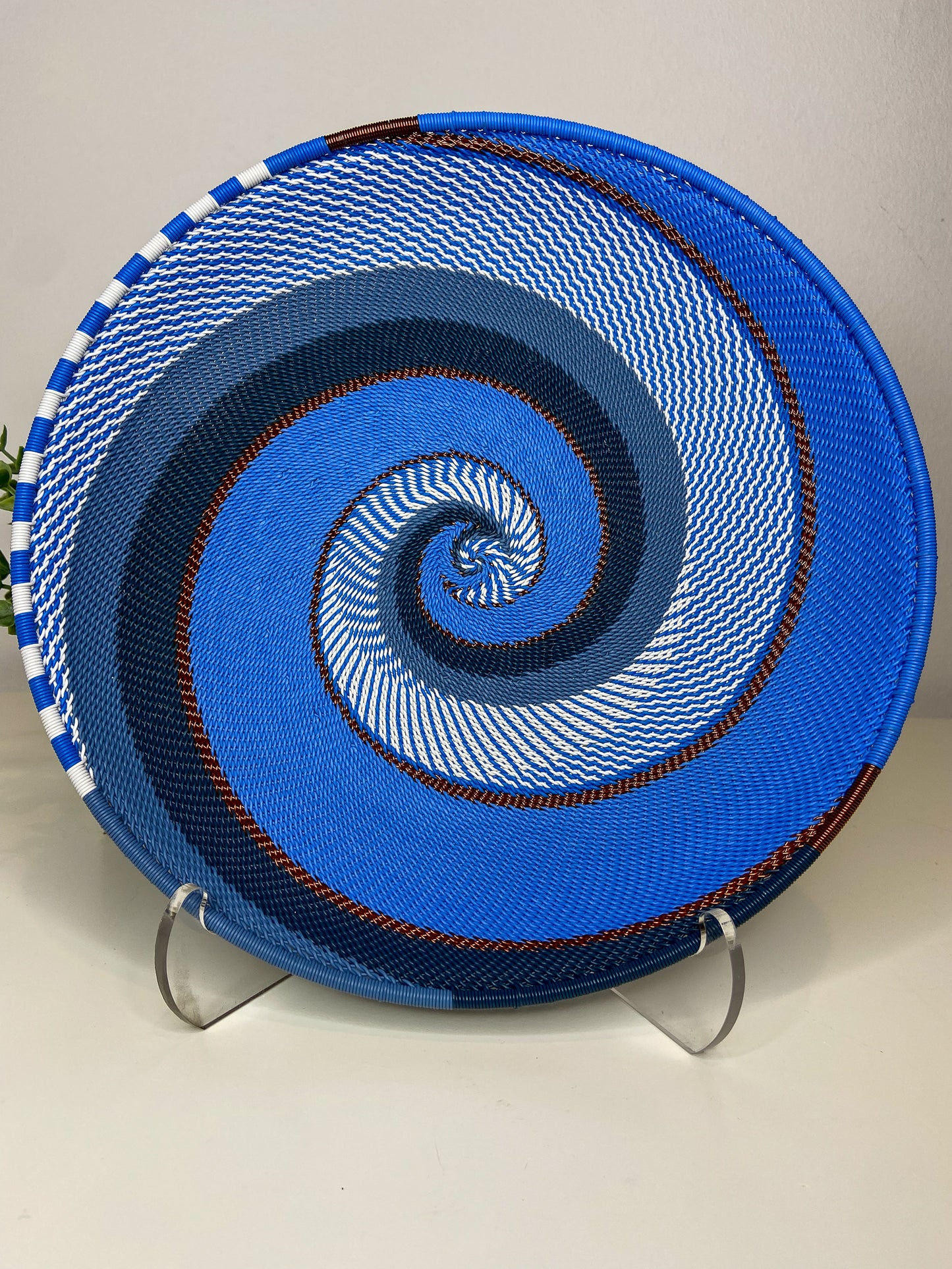 Extra Large Open V Telephone Wire Plate - African Sky
