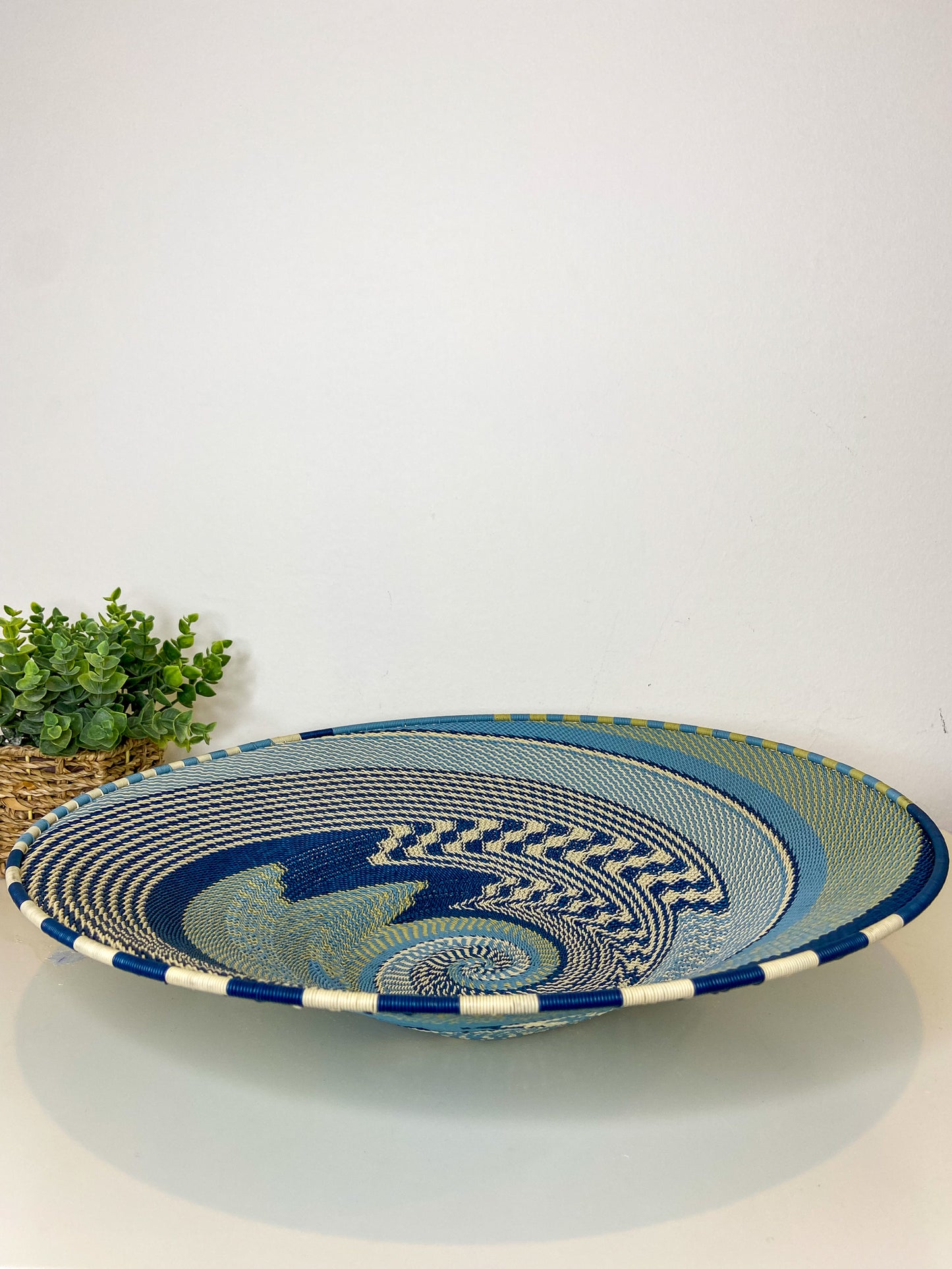 Extra Large Open V Telephone Wire Plate - Moonstone