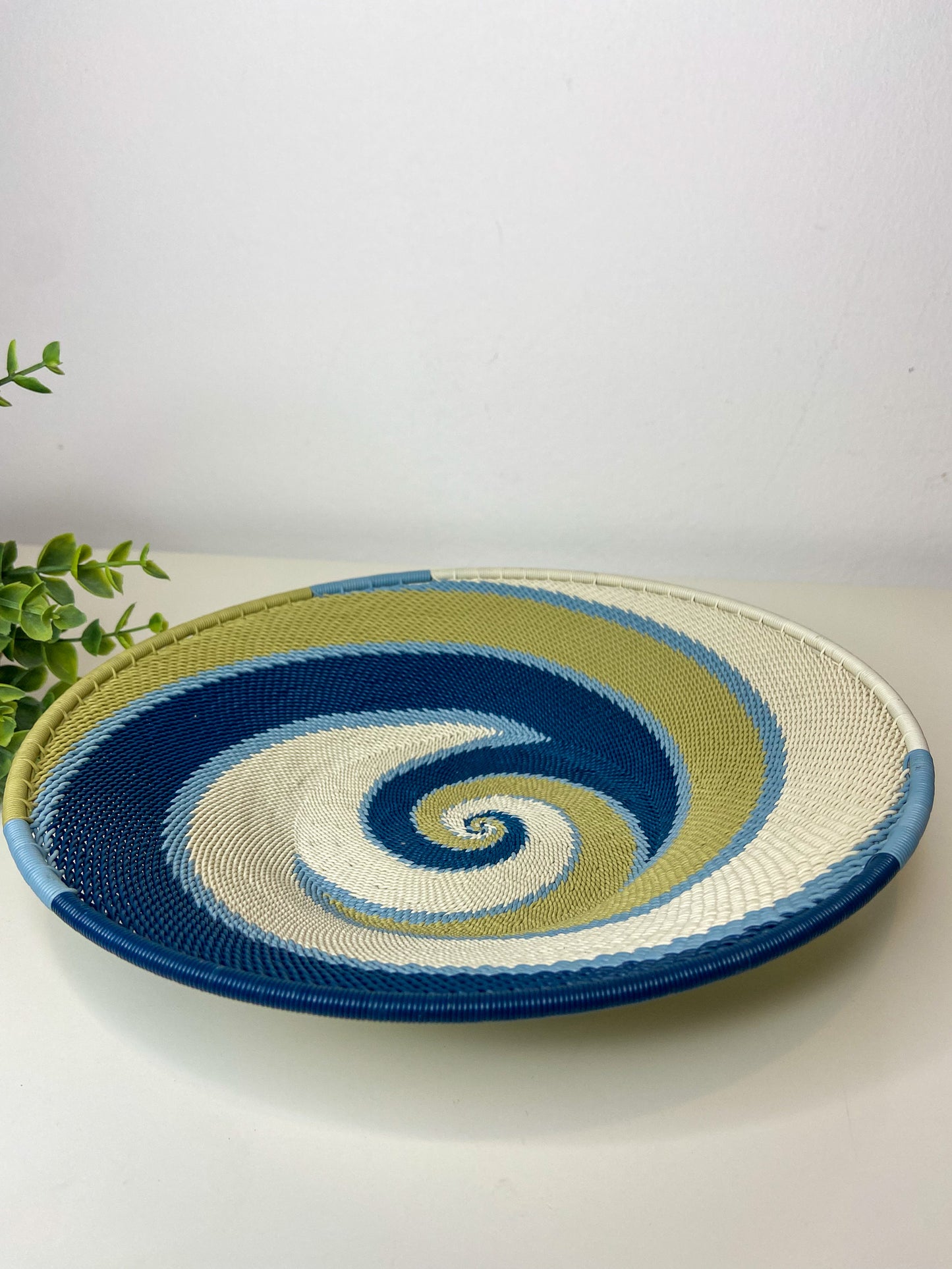 Medium Open V Telephone Wire Plate - Moonstone
