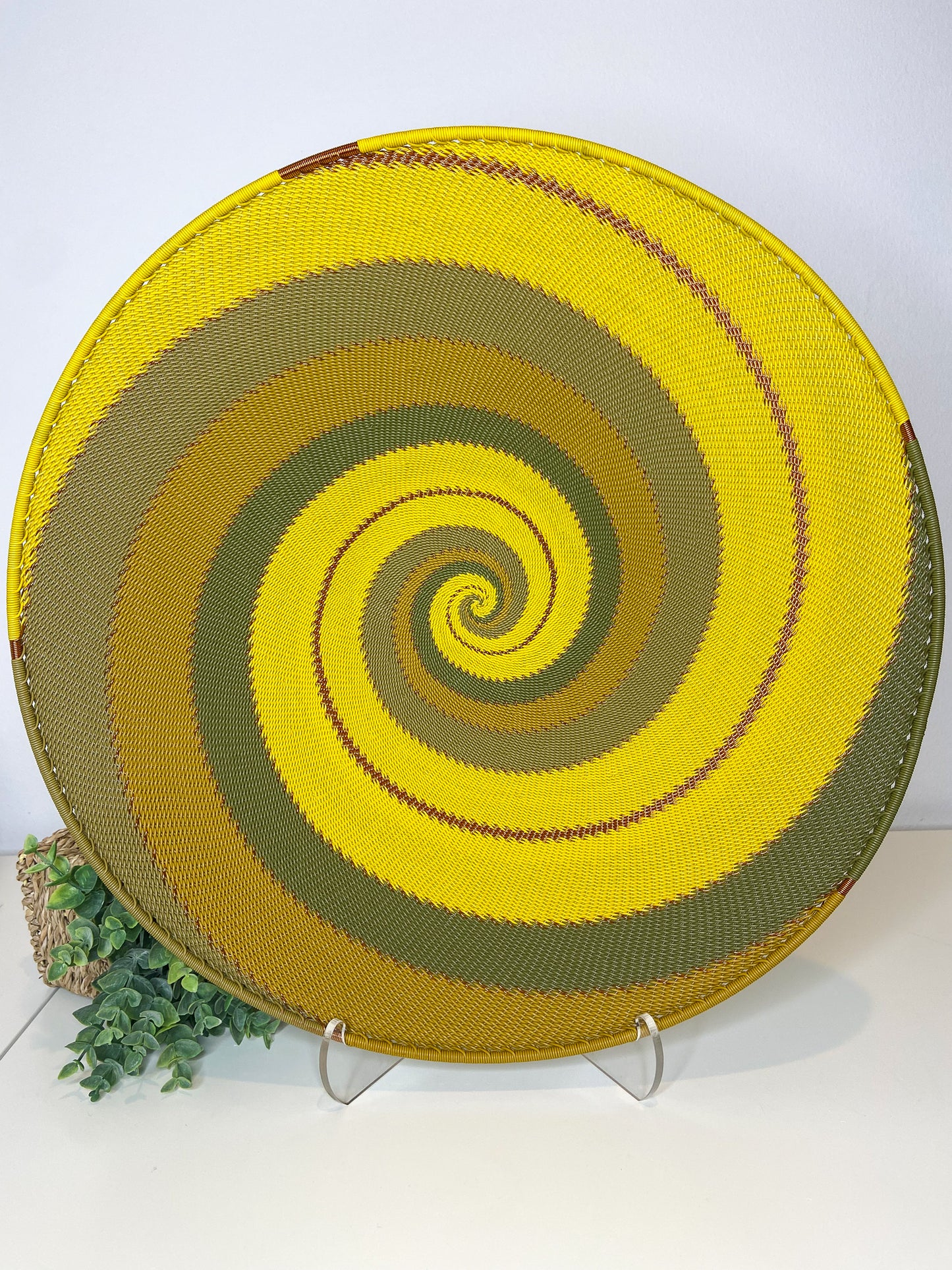 Extra Large Open V Telephone Wire Plate - African Grassveld