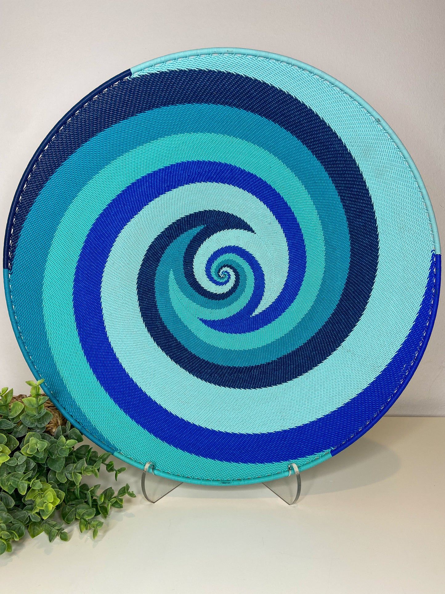 Extra Large Open V Telephone Wire Plate - African Ocean