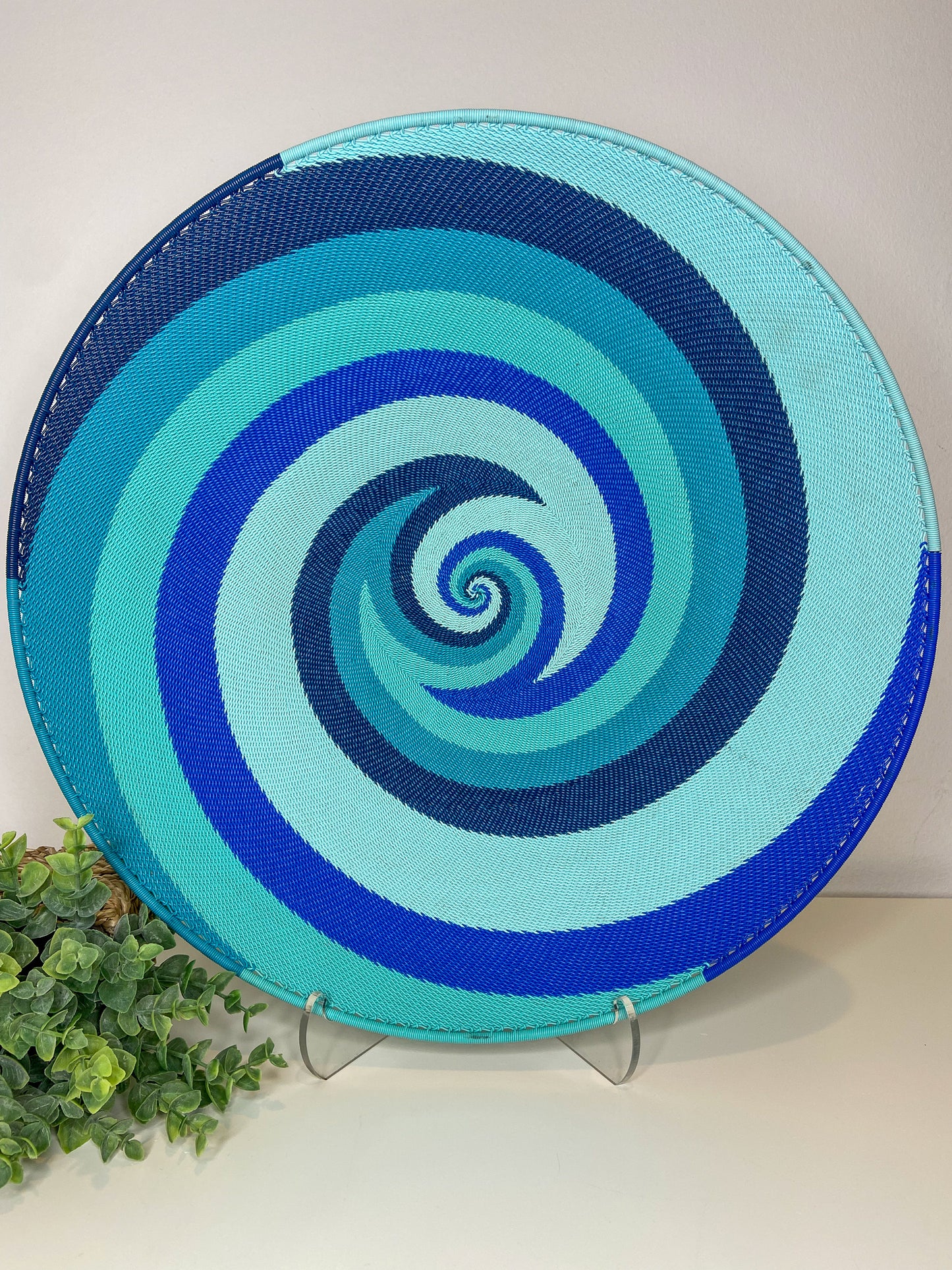 Extra Large Open V Telephone Wire Plate - African Ocean