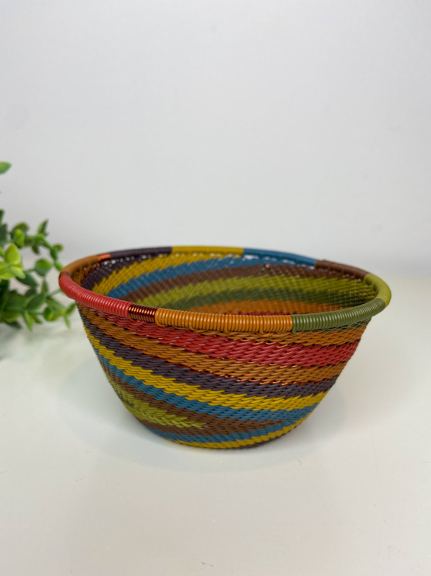 Small Deep Bowl - Earthy Rainbow