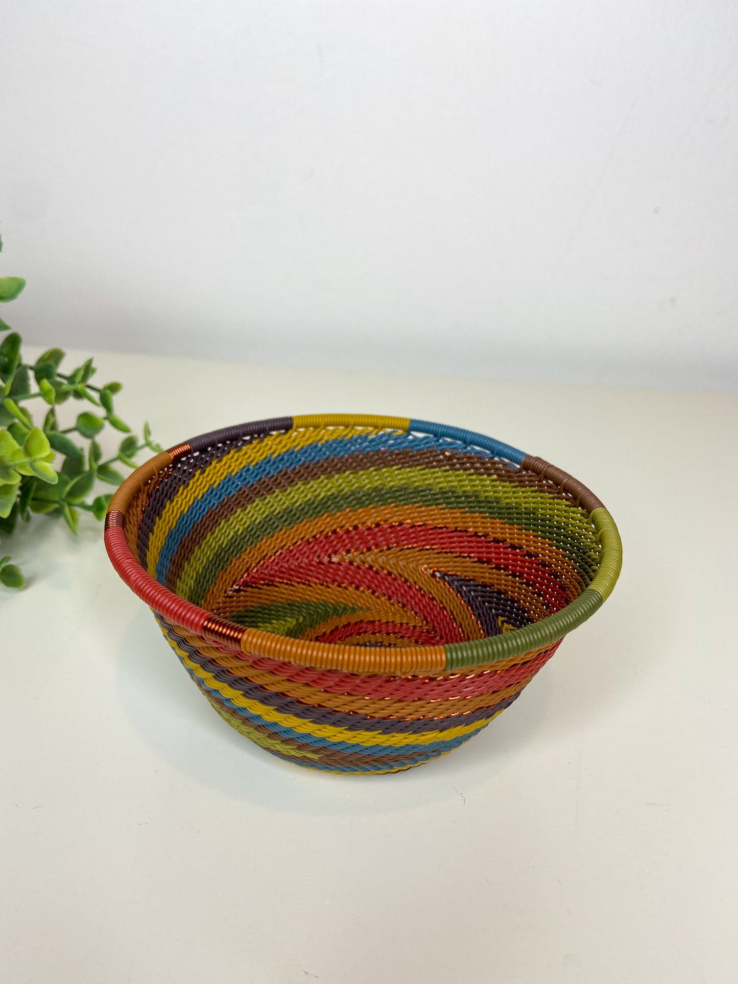 Small Deep Bowl - Earthy Rainbow