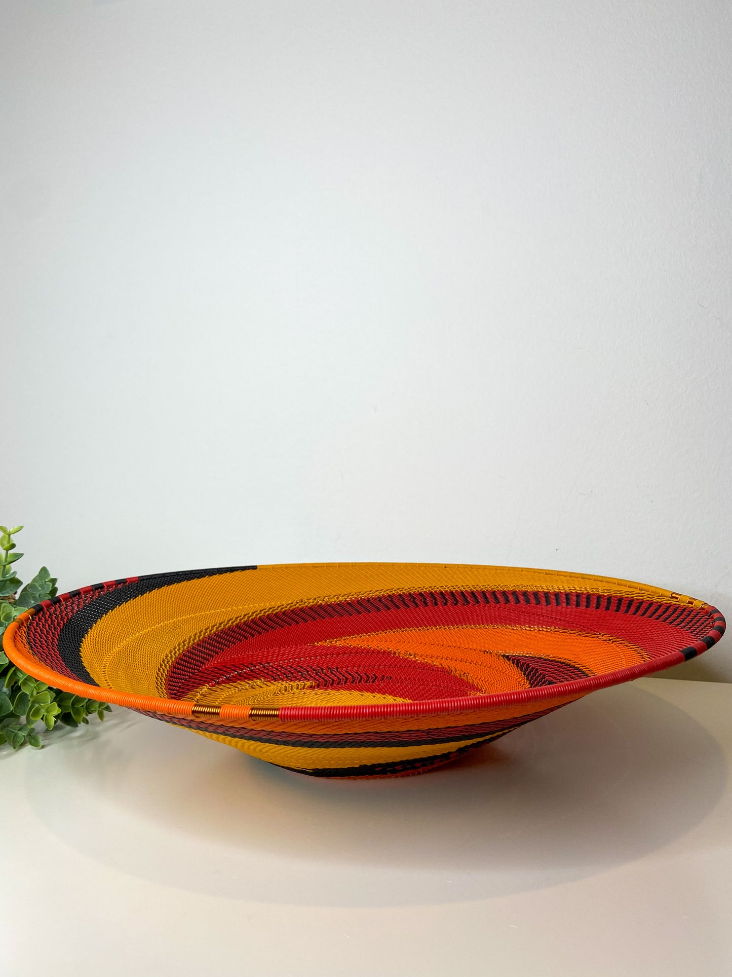 Extra Large Open V Telephone Wire Plate - African Fire