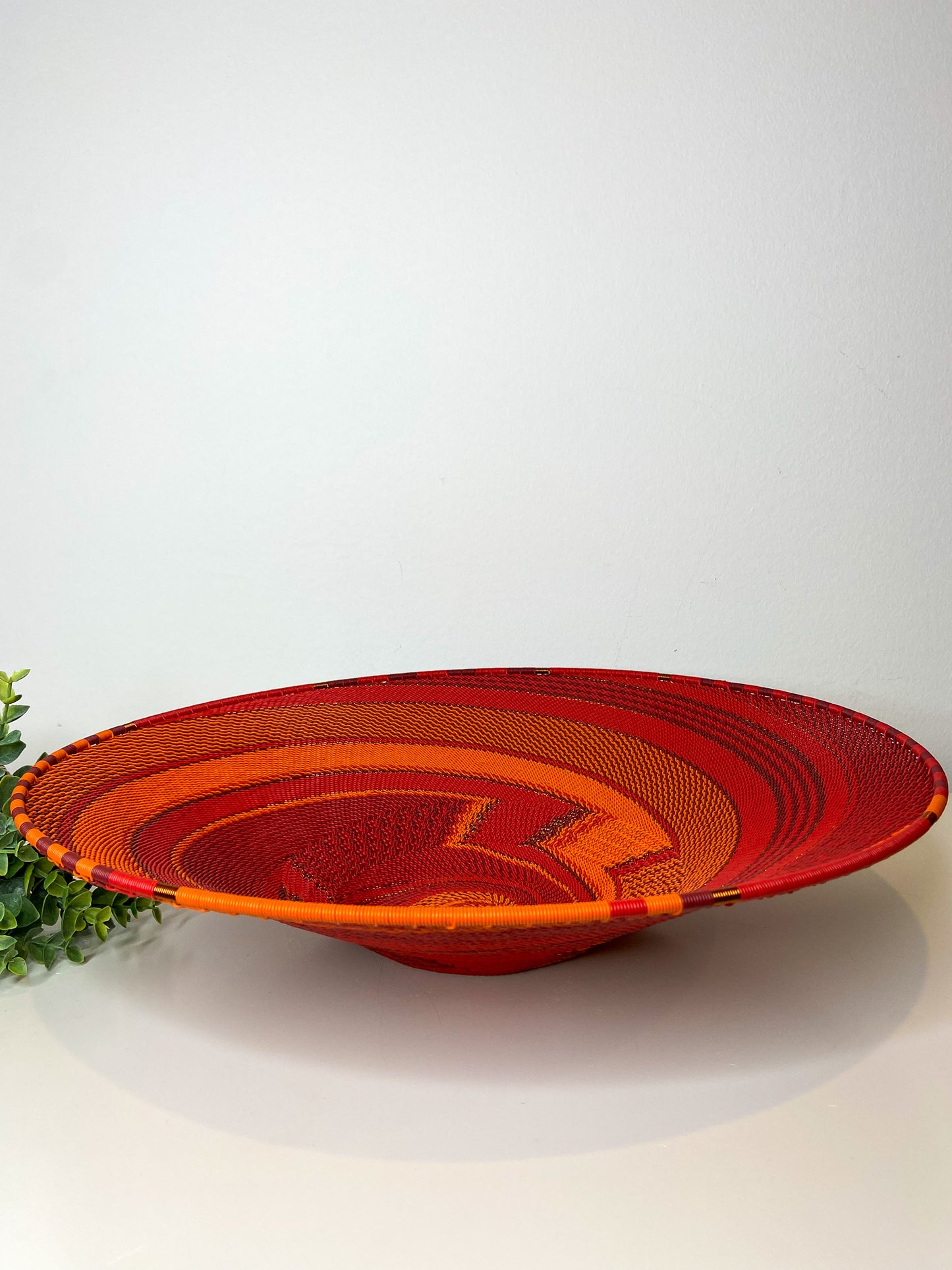 Extra Large Open V Telephone Wire Plate - African Ember