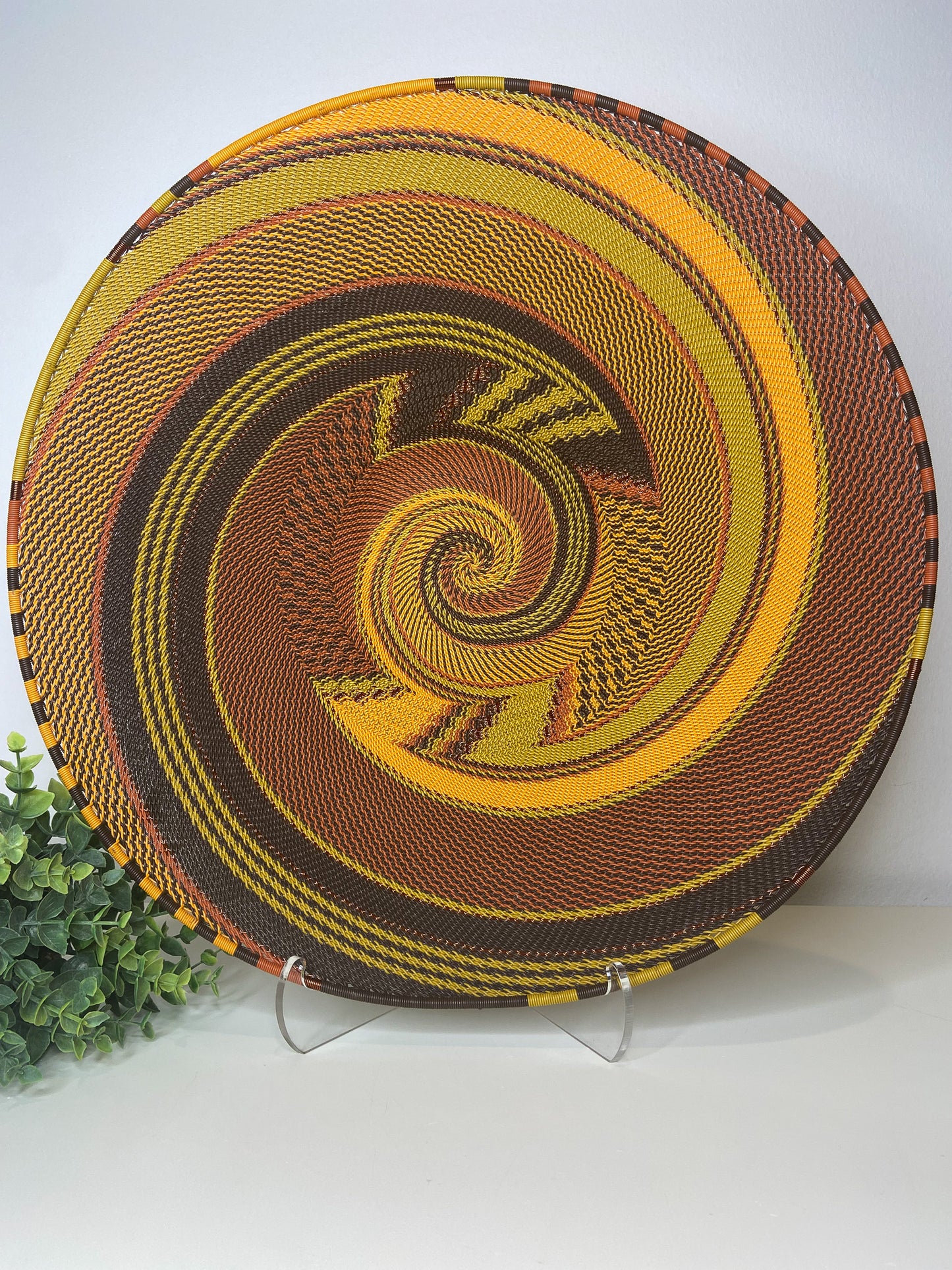 Extra Large Open V Telephone Wire Plate - African Earth