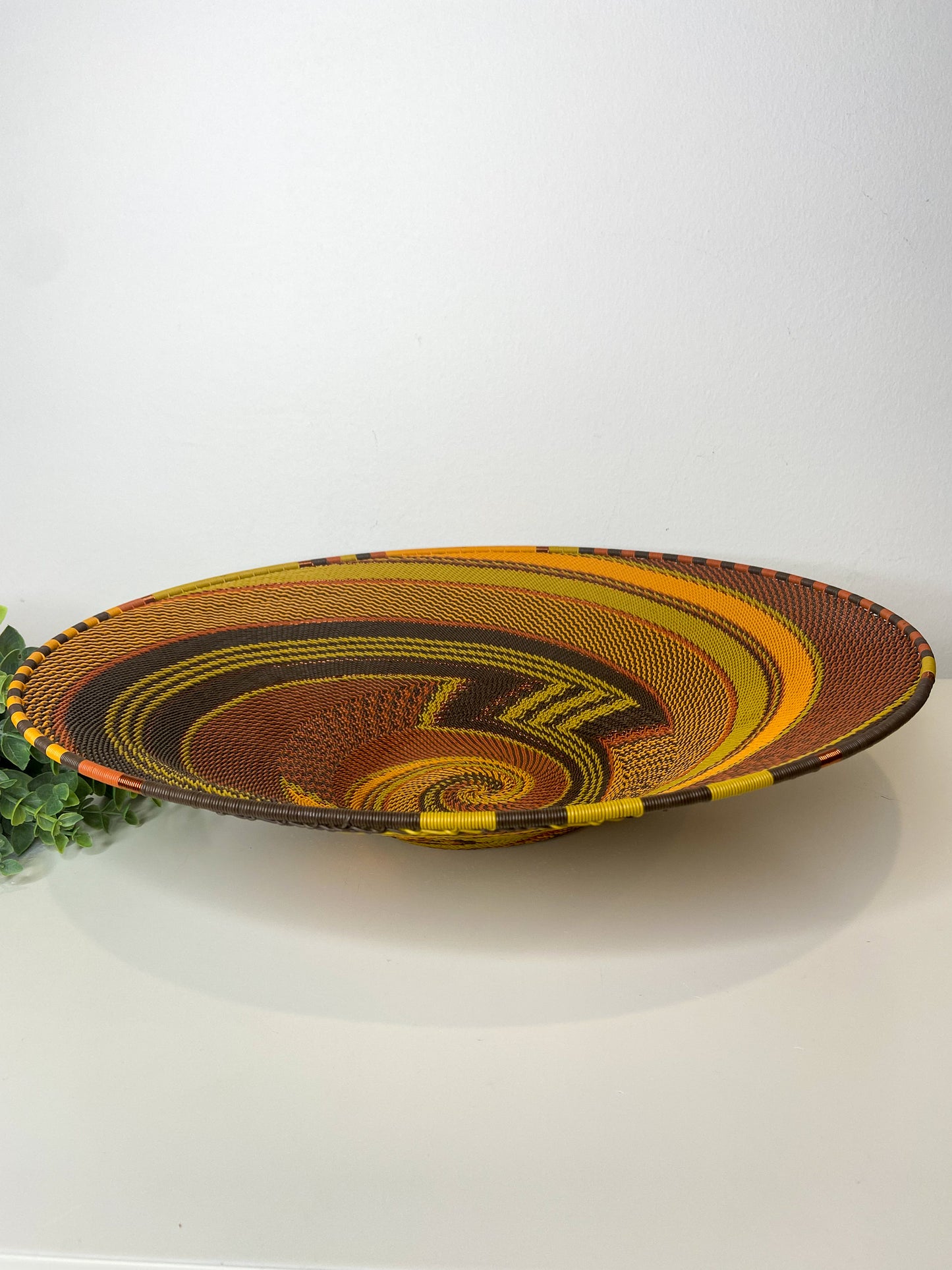 Extra Large Open V Telephone Wire Plate - African Earth