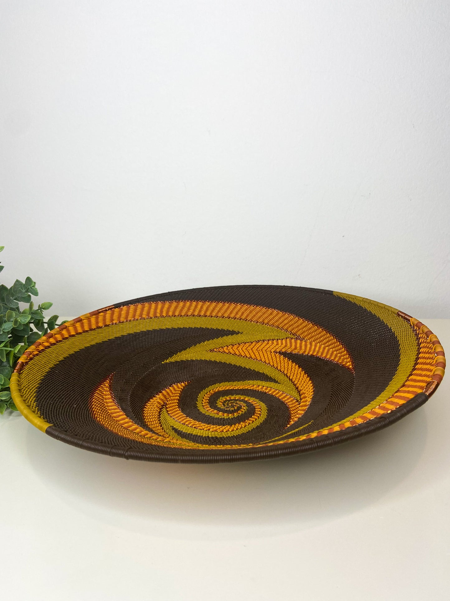 Medium Open V Telephone Wire Plate - African Earth