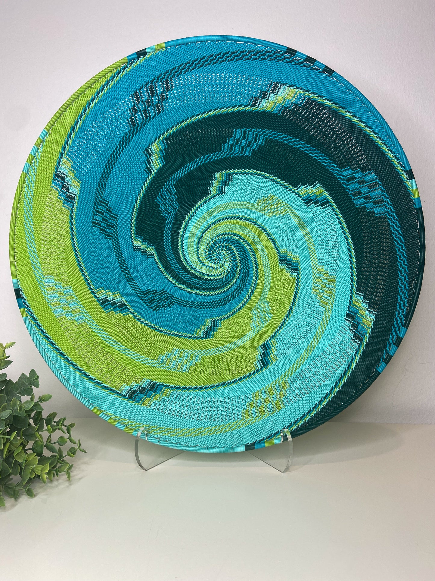 Extra Large Open V Telephone Wire Plate - African Spring